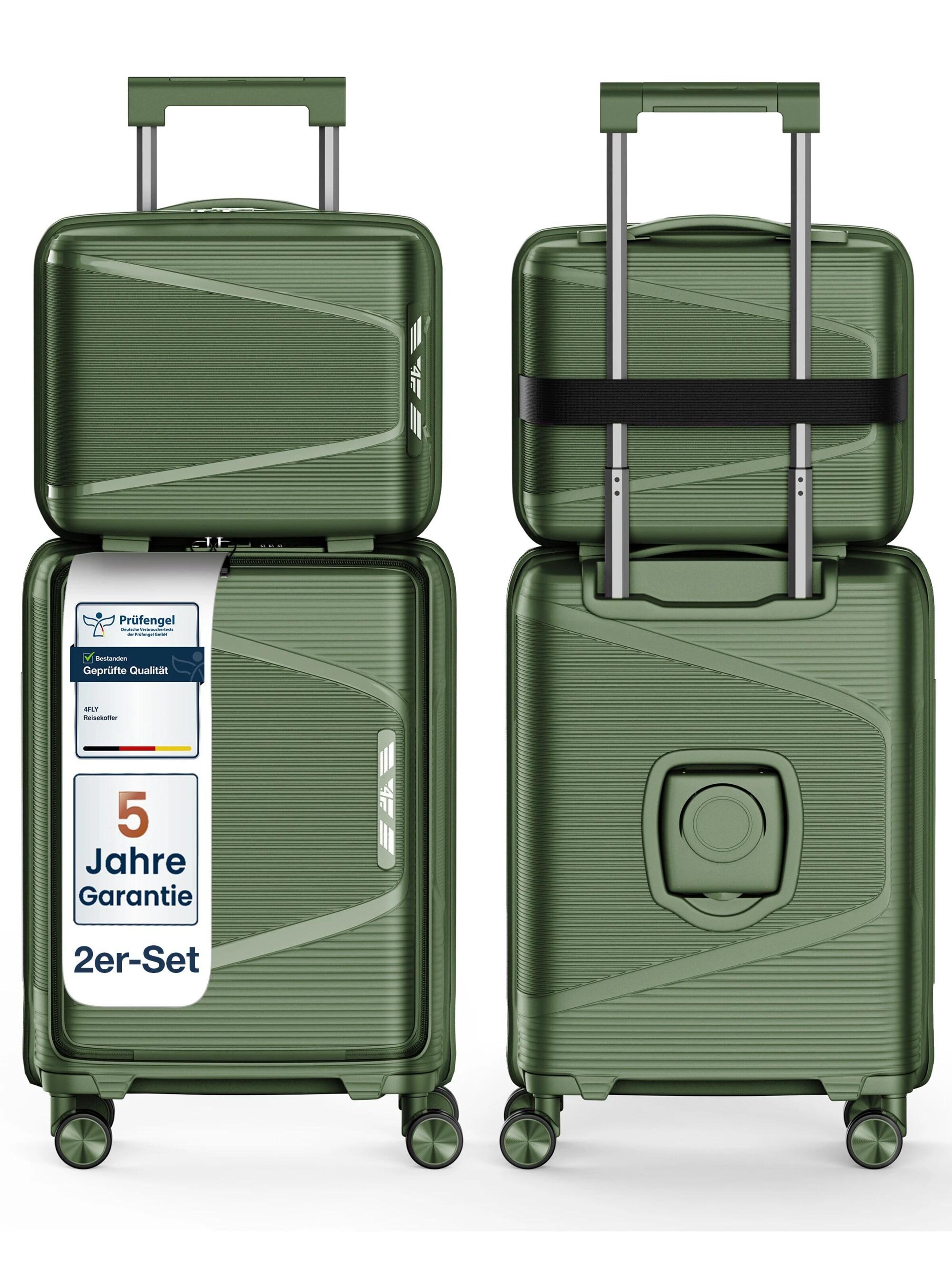 4FLY Suitcase Set 'Linea Lux' in Green