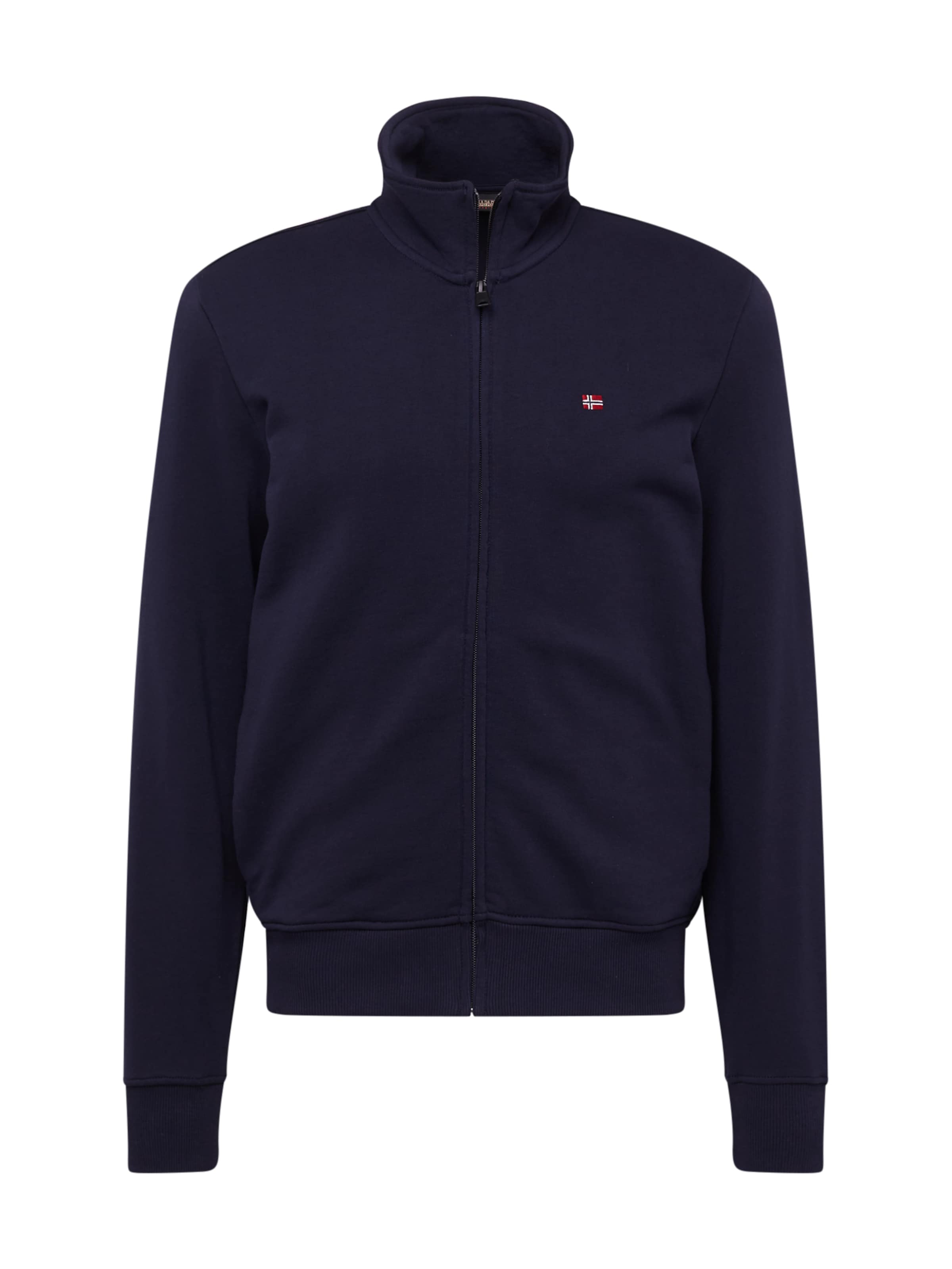 NAPAPIJRI Zip-Up Hoodie 'BALIS' in Blue: front