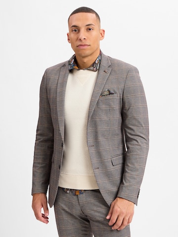 Finshley & Harding London Slim fit Blazer ' Brixdon ' in Brown: front
