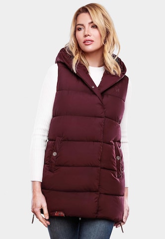 NAVAHOO Bodywarmer 'Madilynaa' in Rood: voorkant