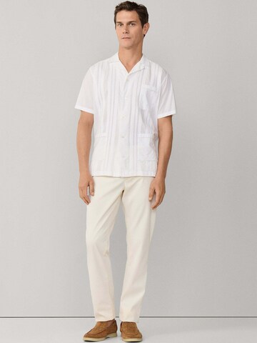 Hackett London Slim fit Overhemd 'Poplin Cruise' in Wit