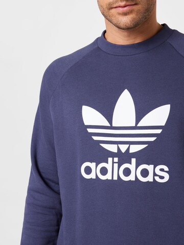 ADIDAS ORIGINALS Sweatshirt 'Adicolor Classics Trefoil' in Blau