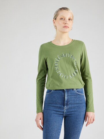 T-shirt s.Oliver en vert : devant