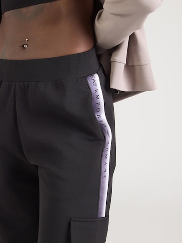 Effilé Pantalon de sport 'NATURAL VENTUS7' EA7 Emporio Armani en noir