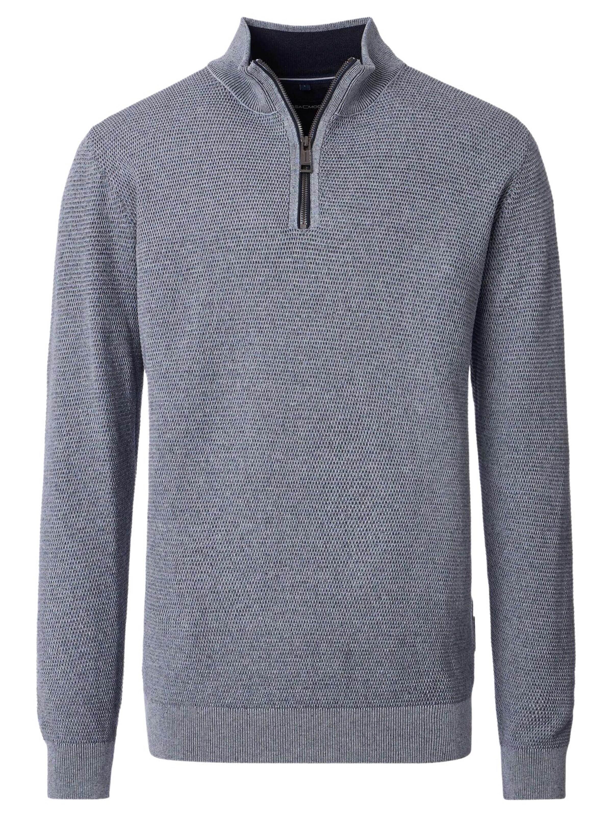 CASAMODA Sweater 'Basic' in Blue: front