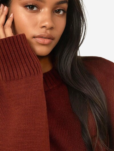 Pullover Hiccup di colore rosso ruggine, Visualizzazione prodotti