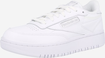 Reebok - Sapatilhas baixas 'Club C Double' em branco: frente