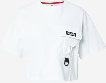 COLUMBIA - Camiseta funcional 'Field Creek™' en blanco: frente