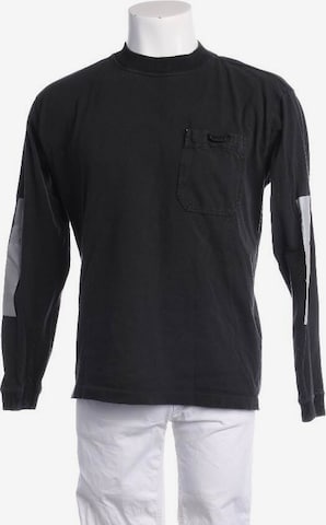 Stone Island Button Up Shirt in S in Black: front