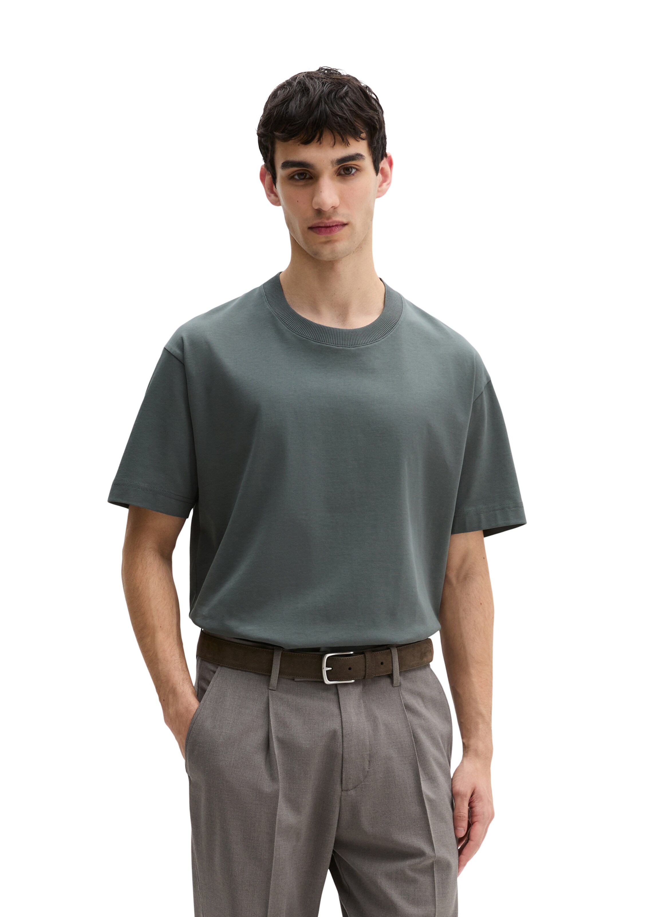 Marc O'Polo Shirt in Grijs: voorkant