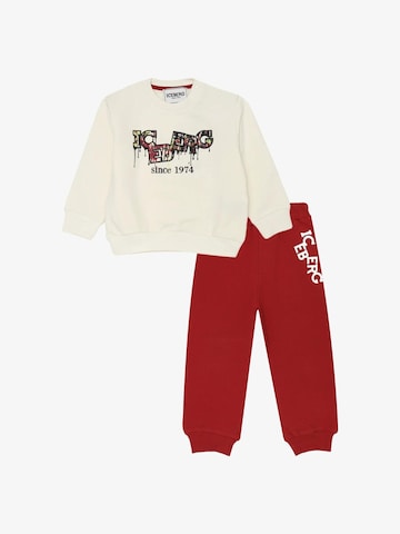 ICEBERGS Set 'Tuta' in White: front