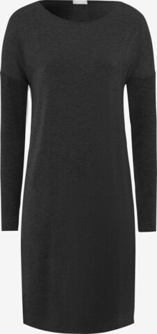 Chemise de nuit ' Natural Elegance (100cm) ' Hanro en noir : devant