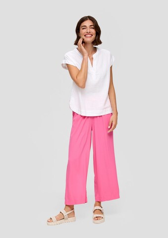 Wide Leg Pantalon s.Oliver en rose