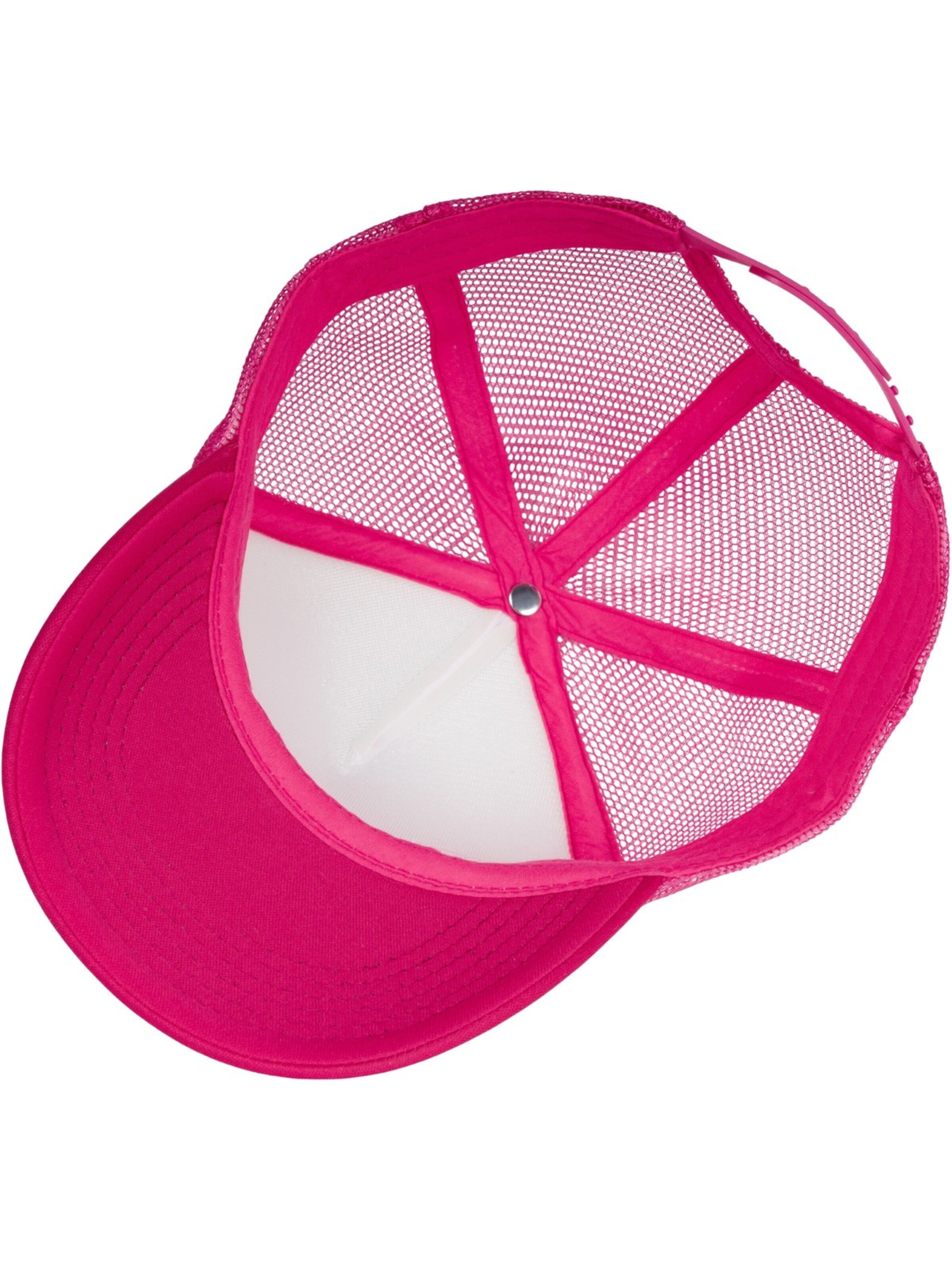 styleBREAKER Cap 'Trucker Cap 5-Panel Mesh' in Pink