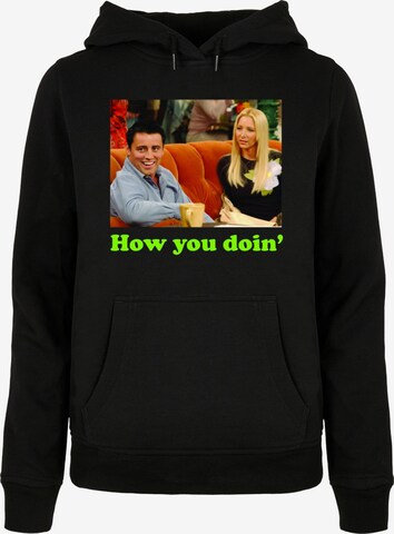 ABSOLUTE CULT Sweatshirt 'Friends - How You Doin' in Schwarz: predná strana