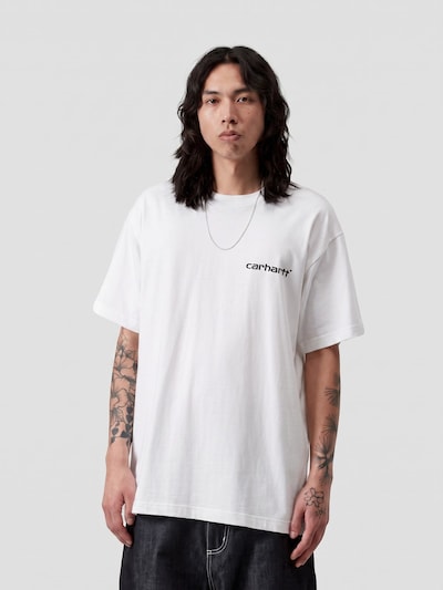 Carhartt WIP T-Shirt 'S/S CAPS T-SHIRT WHITE' en XS en blanc, Vue avec produit