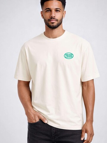 Neverless Shirt 'Pool Locos' in Beige