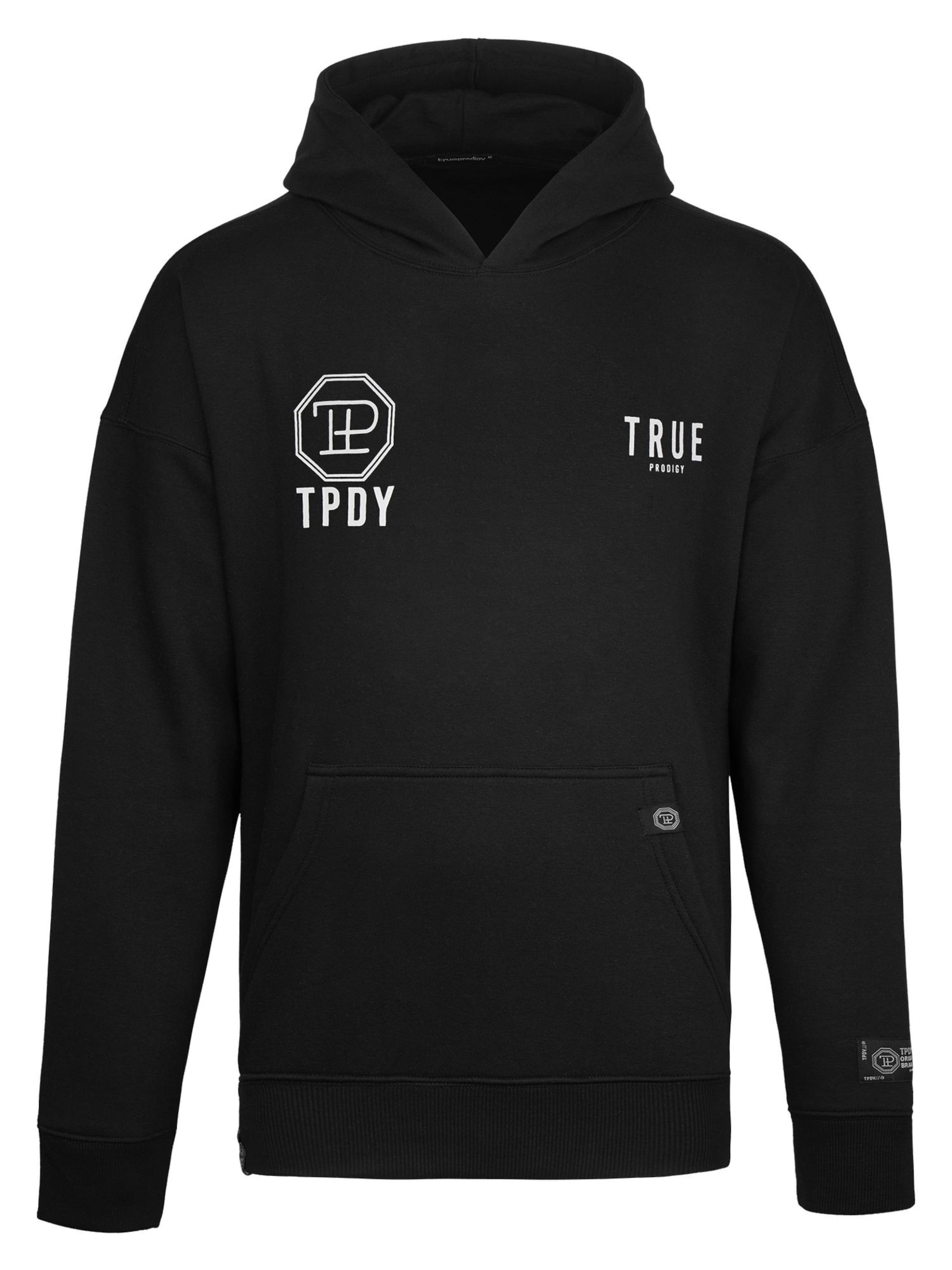 trueprodigy - Sudadera 'Aaren' en negro: frente