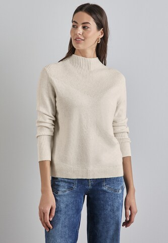 STREET ONE Oversized Sweater in White: front