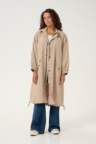 Manteau mi-saison 'CUdendie' CULTURE en beige : devant