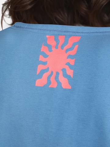 salzhaut Shirt 'UNNERWEGS' in Blauw