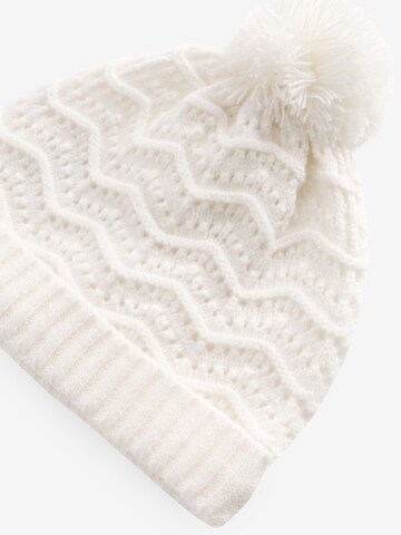 Next Beanie in White
