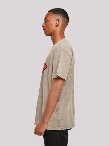 F4NT4STIC Shirt 'The Rolling Stones Zunge' in Brown