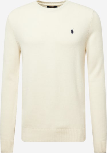 Polo Ralph Lauren Pull-over en crème / bleu nuit, Vue avec produit