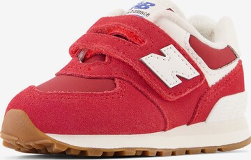 new balance Sneakers ' 574 Hook and Loop' in Red: front