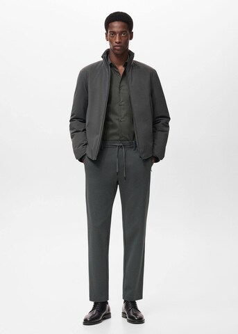 MANGO MAN Slimfit Hose 'Polen' in Grün