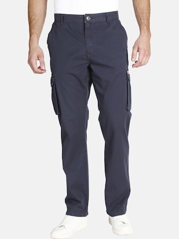 Loosefit Pantalon cargo 'Steen' Jan Vanderstorm en bleu : devant