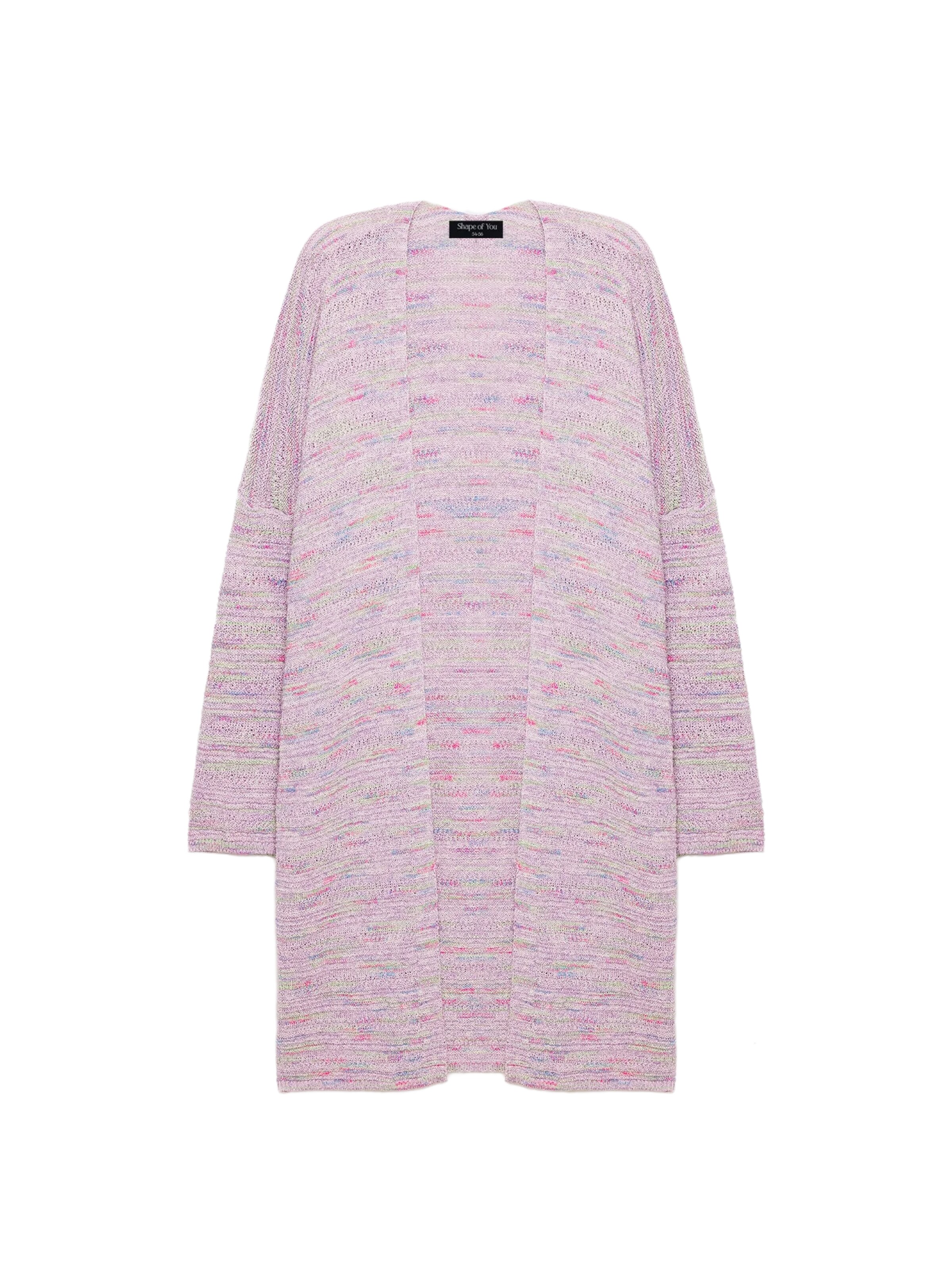 Shape Of You Strickjacke in Lila: Vorderseite