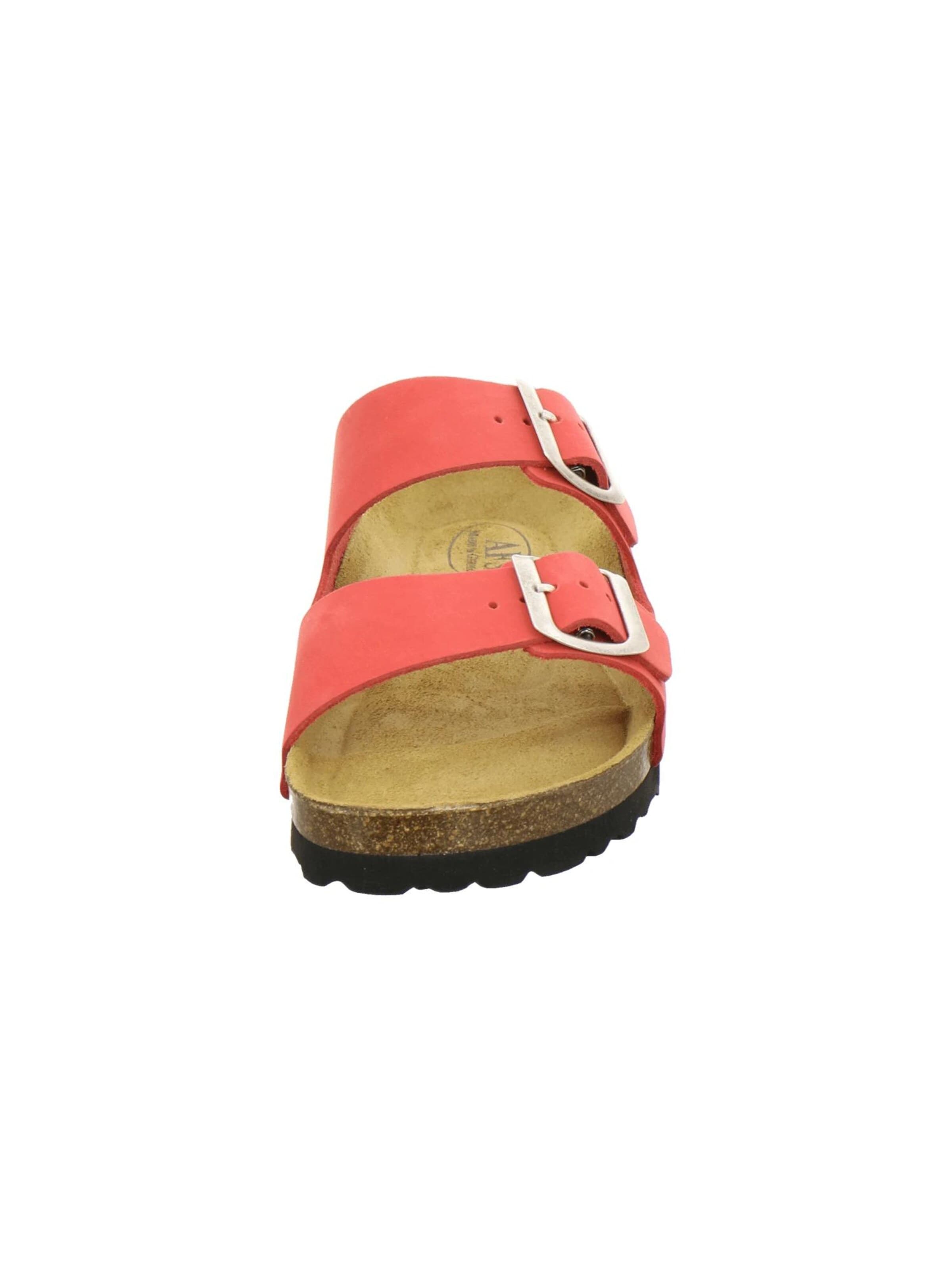 AFS-Schuhe - Zapatos abiertos 'Pantoletten Damen Zweischnaller rot' en rojo