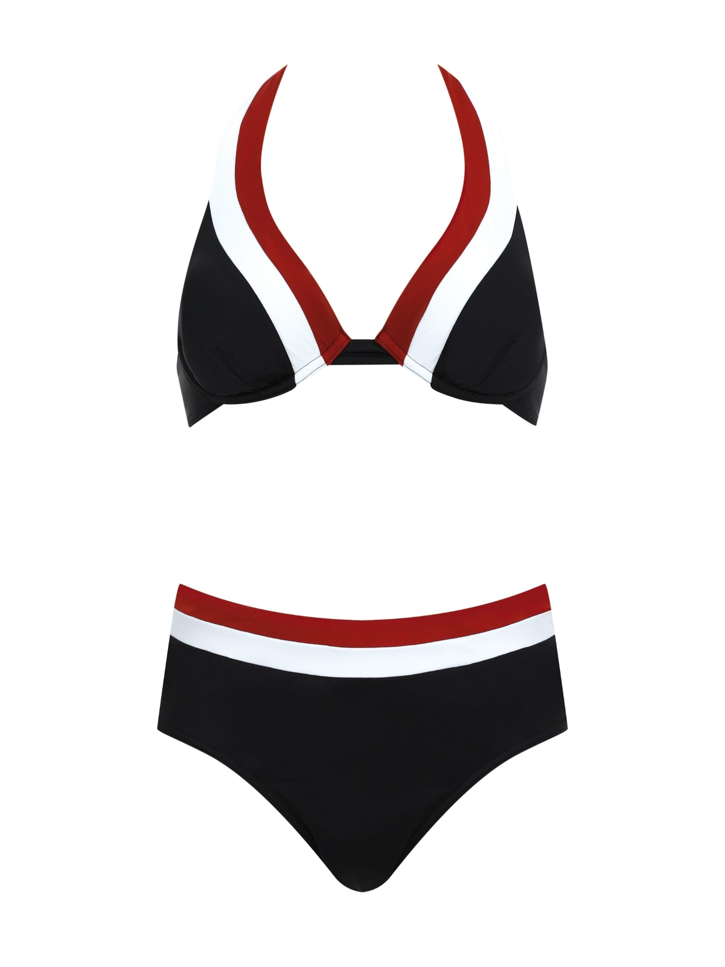 OLYMPIA Triangle Bikini in Black: front