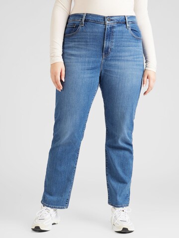 Levi's® Plus Regular Jeans '724 PL HR Straight' in Blau: predná strana