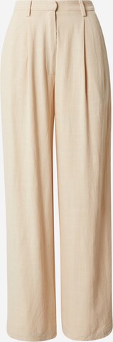 LeGer by Lena Gercke Wide leg Bandplooibroek 'Thora' in Beige: voorkant