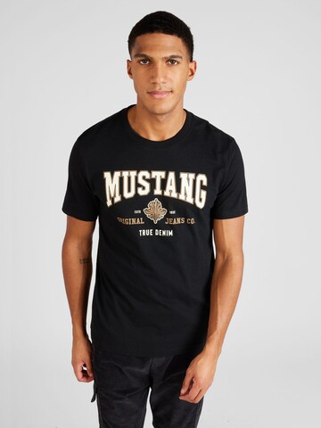 MUSTANG Bluser & t-shirts 'Alex C' i sort: forside