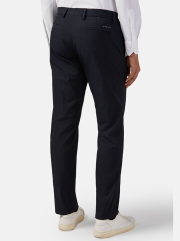 Boggi Milano Regular Trousers with creases in Blue