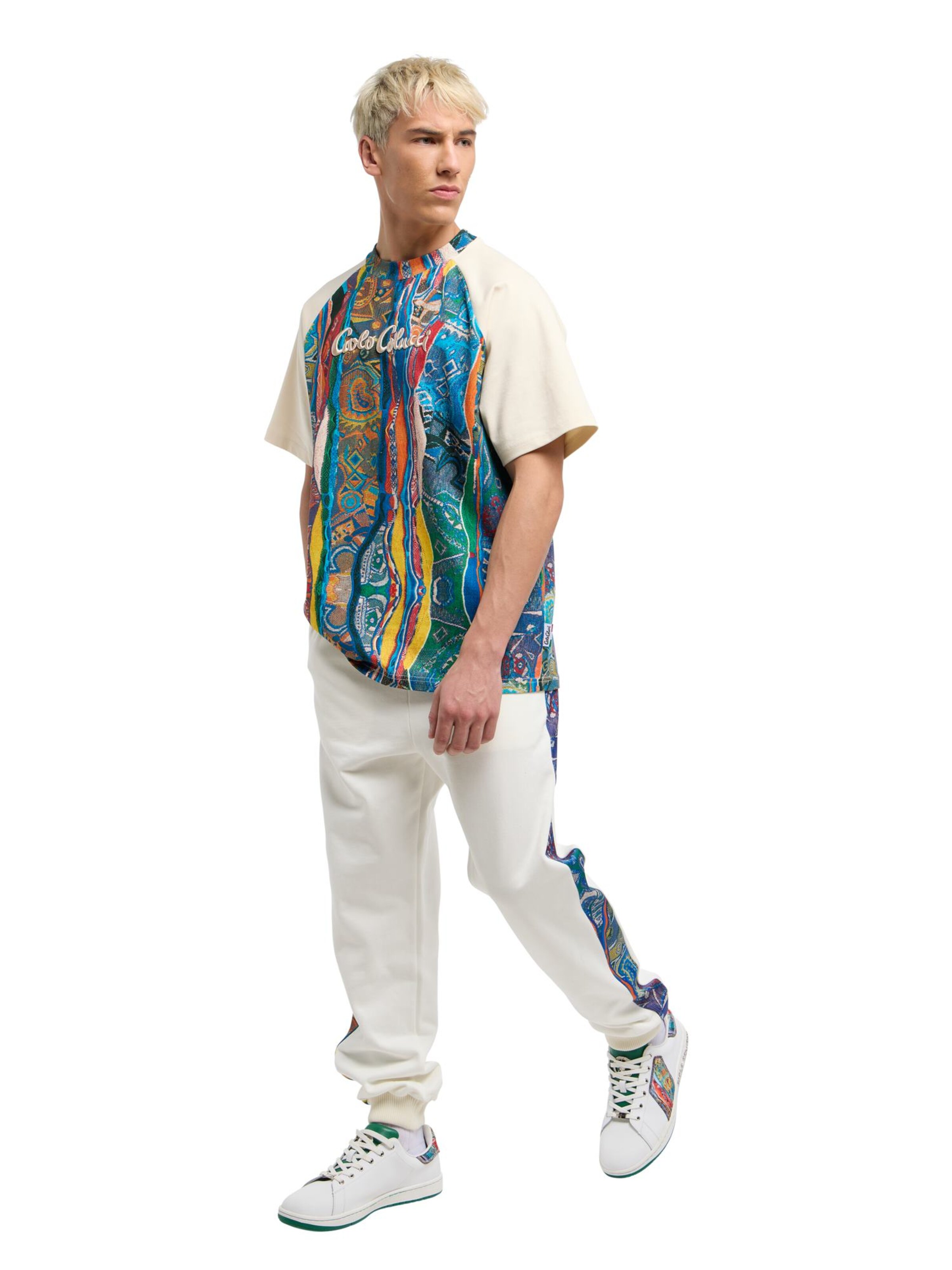 Effilé Pantalon 'Euthum' Carlo Colucci en blanc