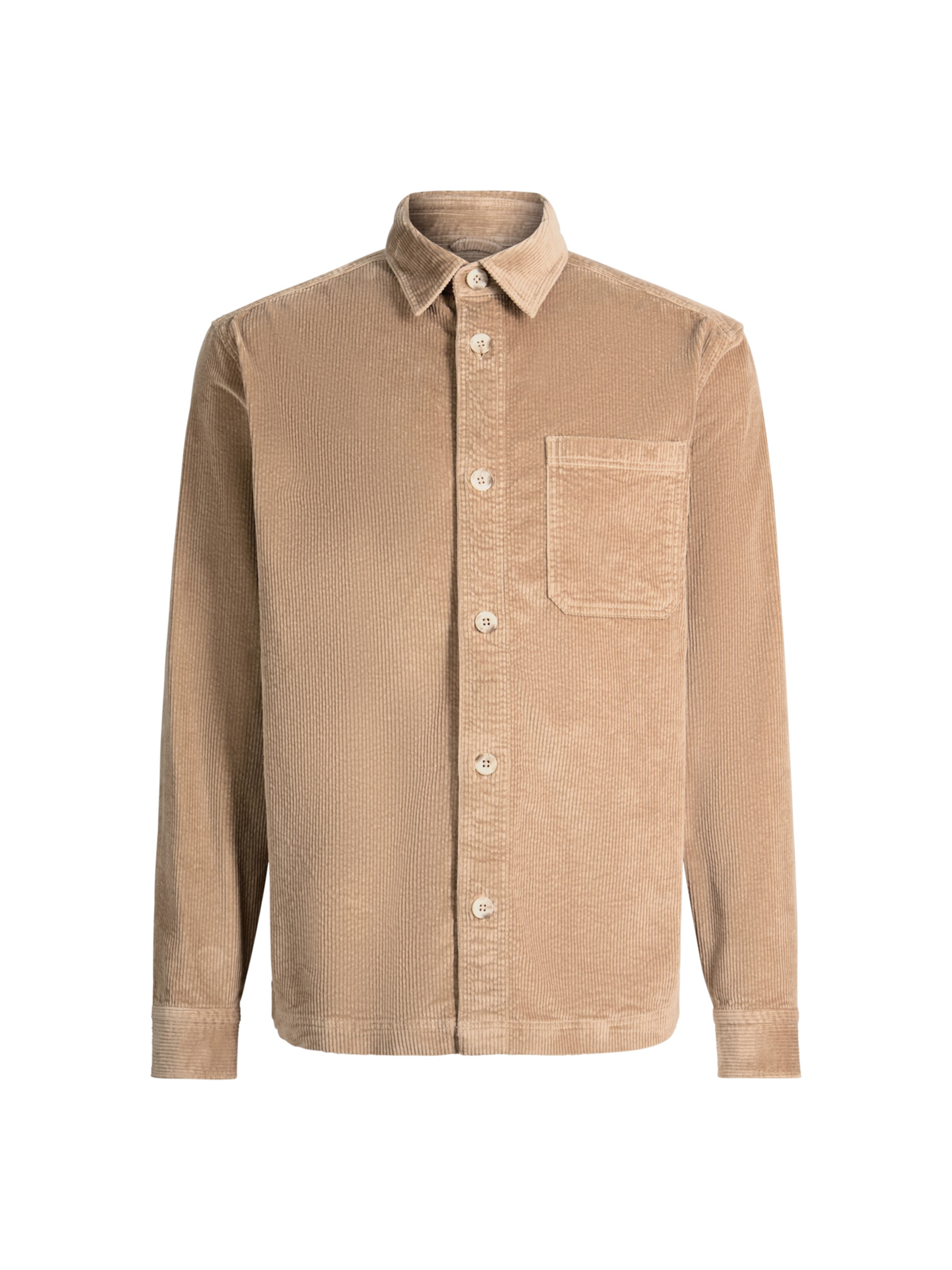 JOOP! Jeans Regular fit Zakelijk overhemd in Bruin: voorkant