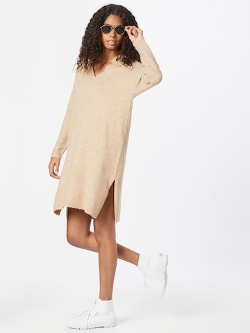 Soyaconcept Knitted dress 'Nessie' in Beige