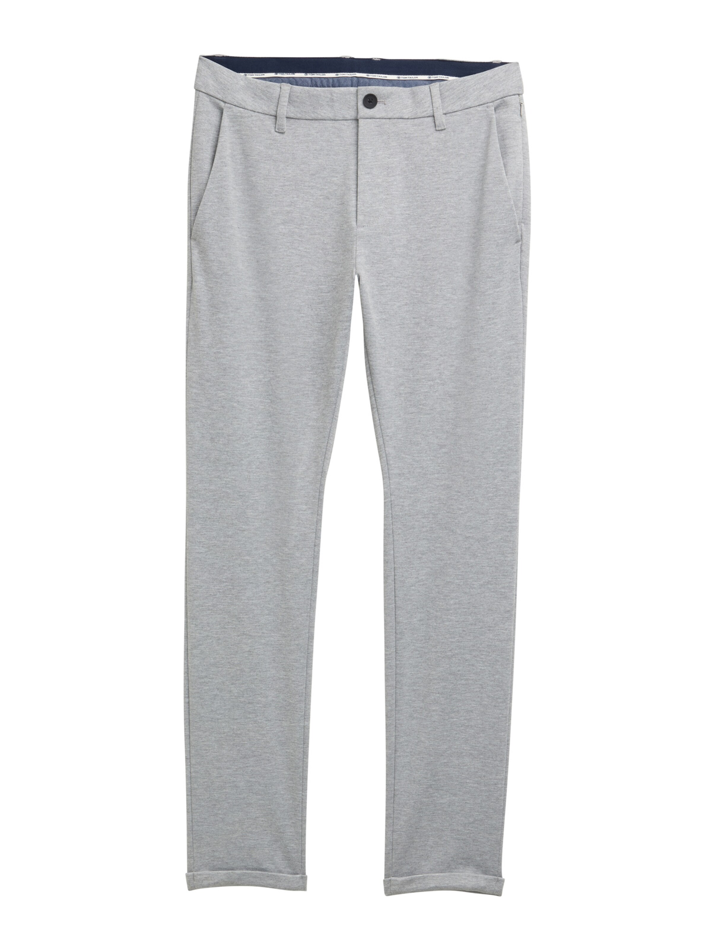 TOM TAILOR Slim fit Trousers 'Travis' in Grey: front