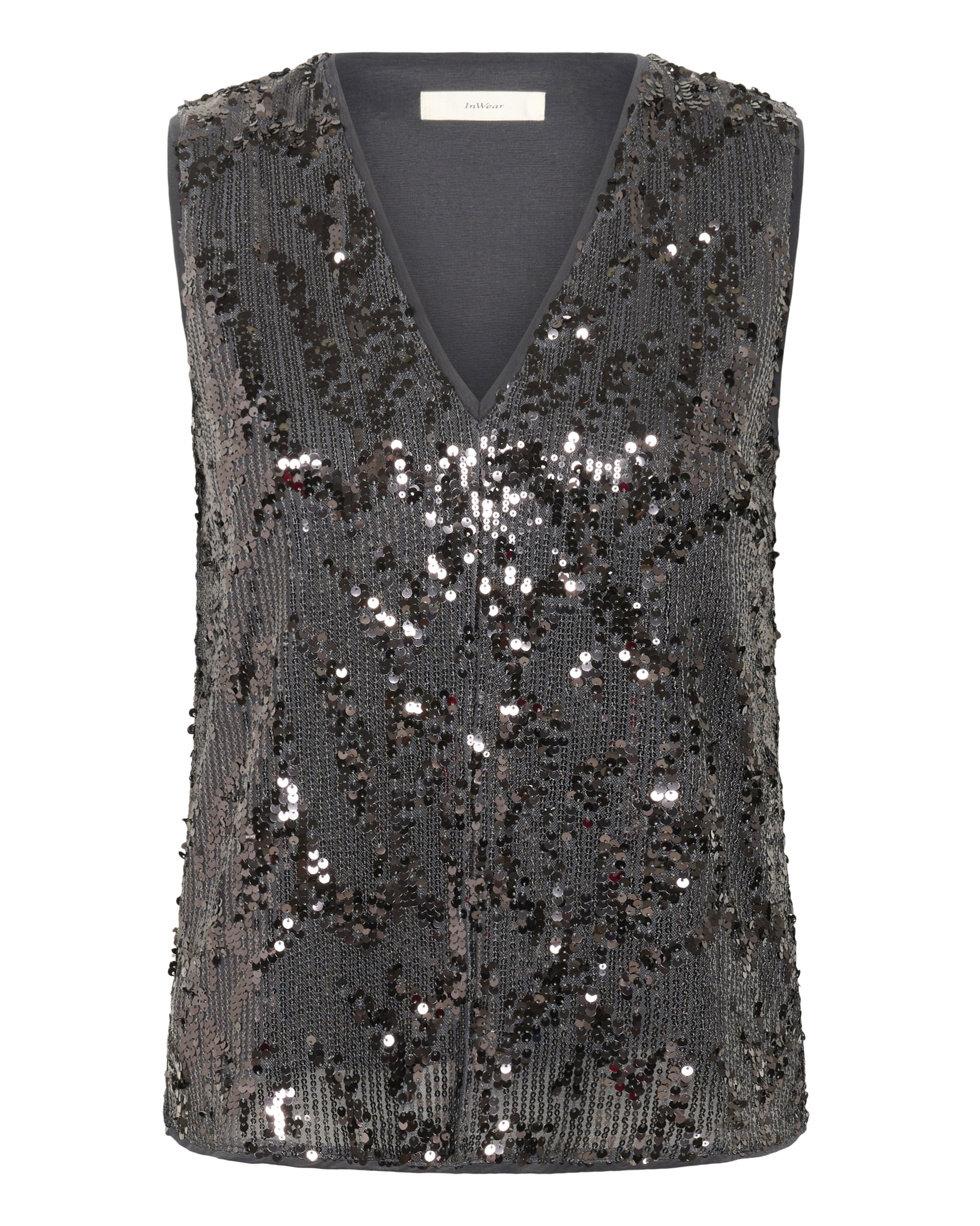 InWear - Top 'Kimba' en plata: frente