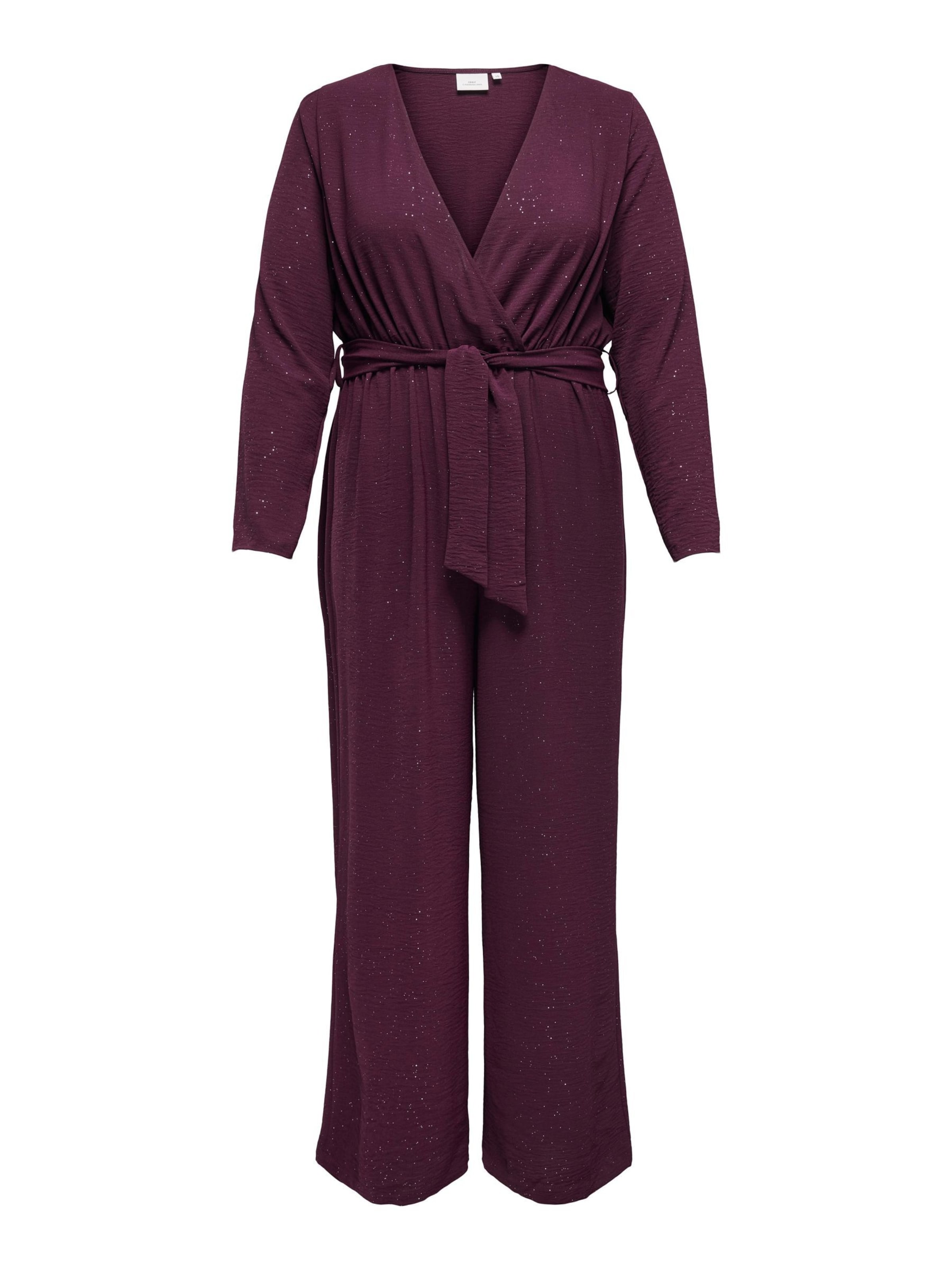 ONLY Carmakoma Jumpsuit 'JOSEE' in Rood: voorkant