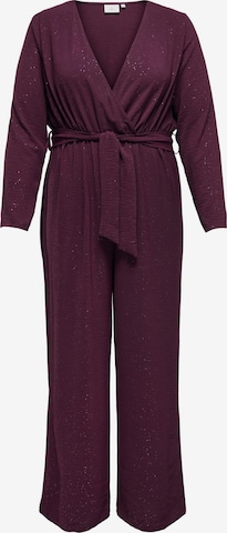 Tuta jumpsuit 'JOSEE' di ONLY Carmakoma in rosso: frontale