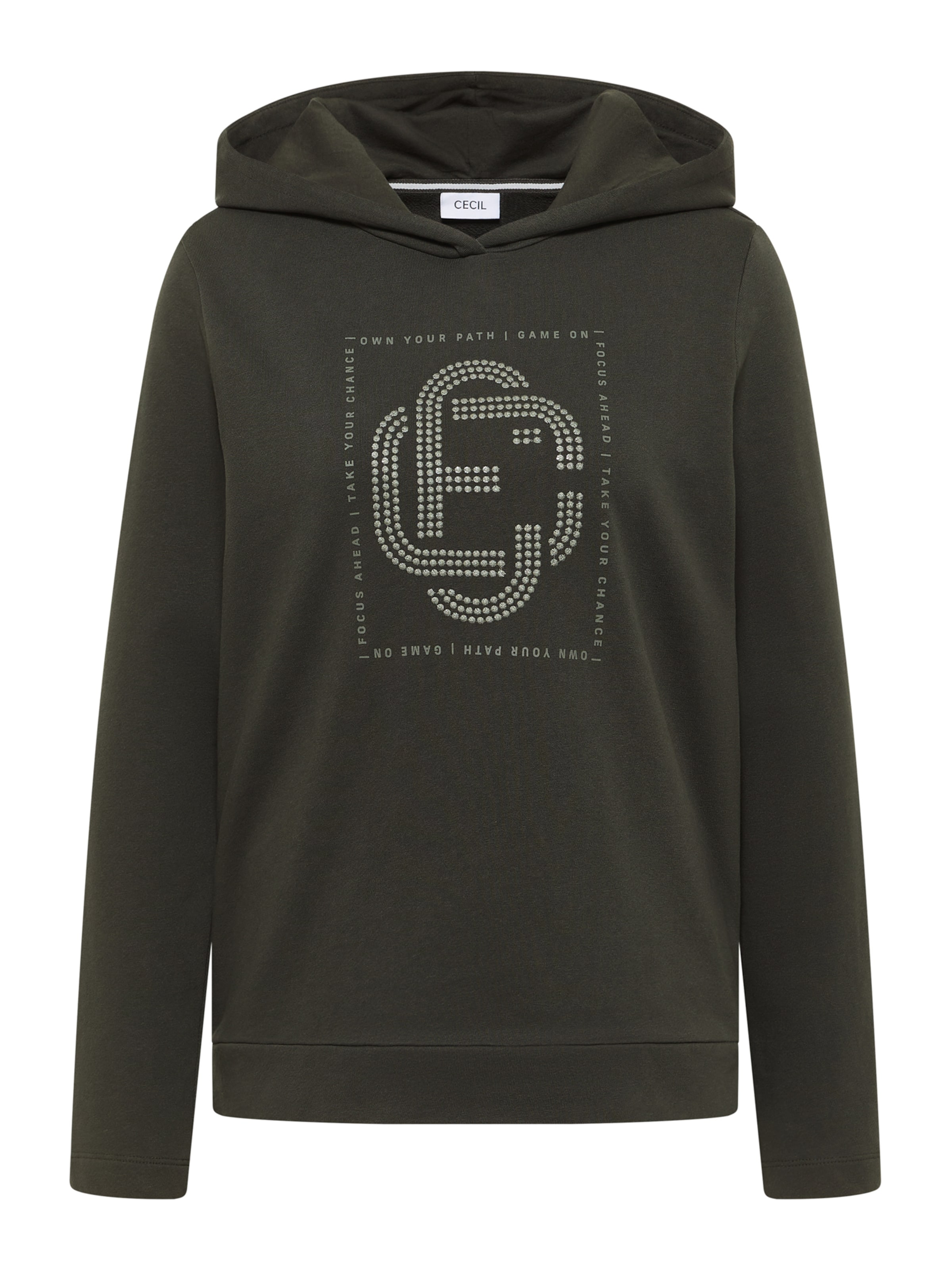 CECIL Mikina – zelená: přední strana