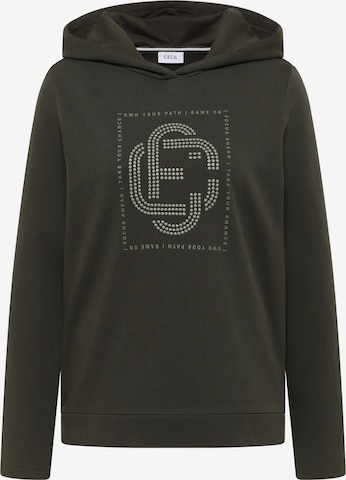 CECIL Mikina – zelená: přední strana