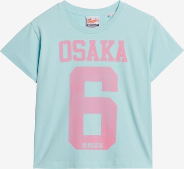 Superdry Shirt 'Osaka 6' in Blauw: voorkant