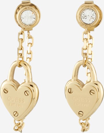 Boucles d'oreilles GUESS en jaune : devant