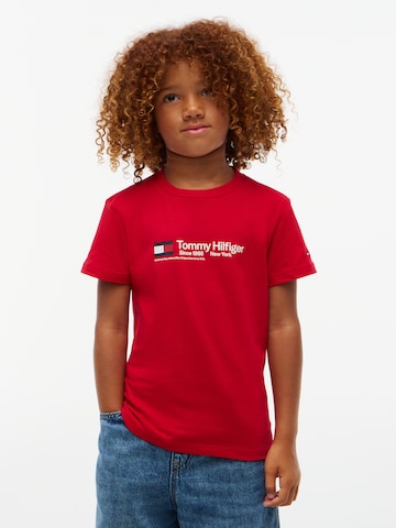 TOMMY HILFIGER Shirt 'BRAND LOVE' in Rood: voorkant